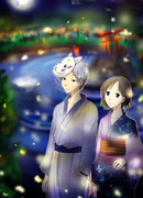 В лесу мерцания светлячков