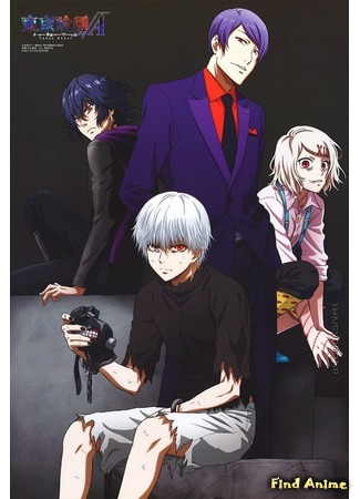 аниме Токийский гуль 2 (Tokyo Ghoul 2: Tokyo Ghoul A) 14.03.15