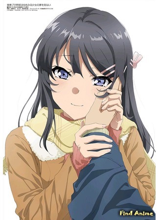 аниме Негодник, которому не снилась девушка, видящая сны (Rascal Does Not Dream of a Dreaming Girl: Seishun Buta Yarou wa Yumemiru Shoujo no Yume wo Minai) 27.06.19